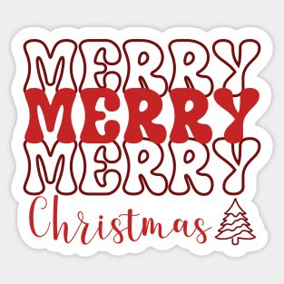 Merry Christmas - Xmas - Christmas Season - Christmas Vacation Sticker